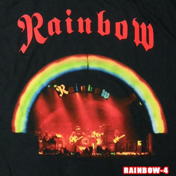 ROCK TEE RAINBOW-4[レインボー]  ON STAGE   ロックＴシャツ/バンドT...