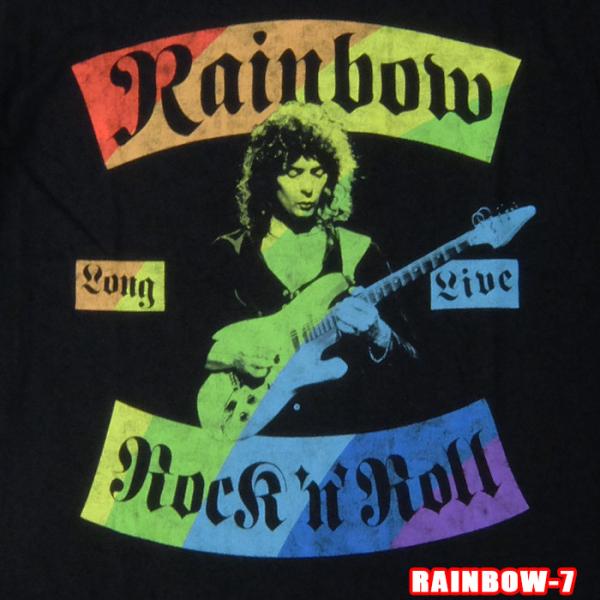 ROCK TEE RAINBOW-7[レインボー]  LONG LIVE ROCK &amp; ROLL ロ...