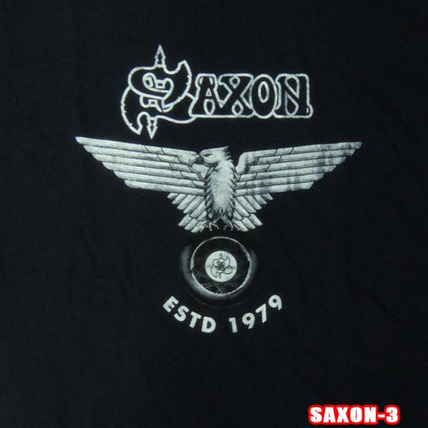 ROCK TEE SAXON-3[サクソン]ESTD 1979 ロックＴシャツ バンドTシャツ 英国...