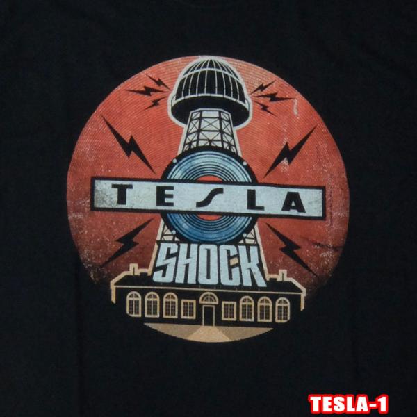 ROCK TEE TESLA-1[テスラ] SHOCK ロックＴシャツ/バンドTシャツ 英国/米国の...