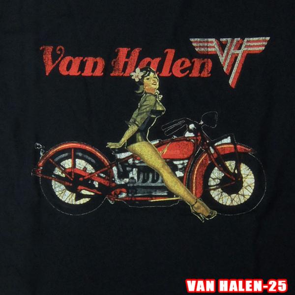 ROCK TEE VAN HALEN-25[ヴァン ヘイレン] PINUP MOTORCYCLE バ...