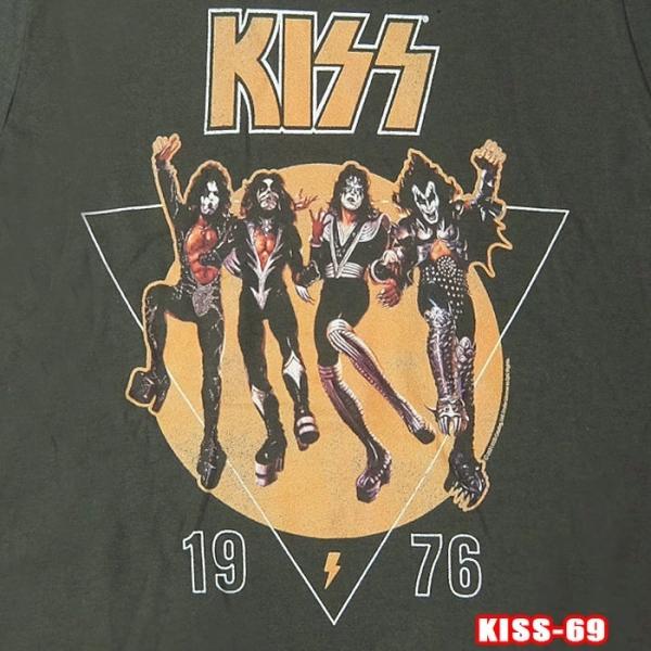 ROCK S/S TEE KISS-69[キッス] KISS'76 半袖 ロックＴシャツ/バンドTシ...