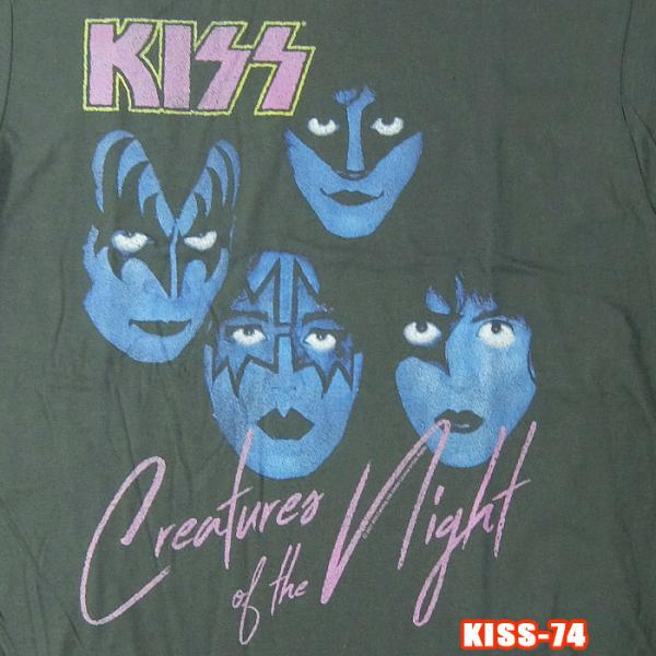 KISS-74[キッス] Creatures Of The Night ロックＴシャツ バンドTシャ...