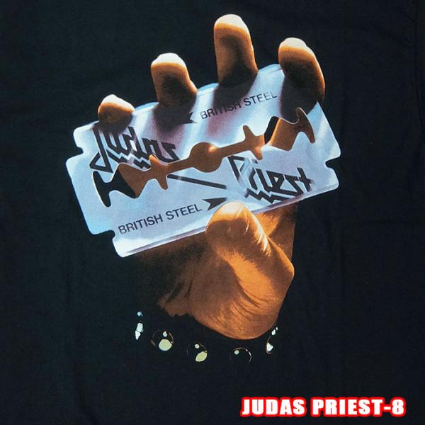JUDAS PRIEST-8-B[ジューダス プリースト] BRITISH STEEL ロックＴシャ...