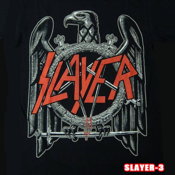 SLAYER-3[スレイヤー] BLACK EAGLE ロックＴシャツ/バンドTシャツ 英国/米国の...