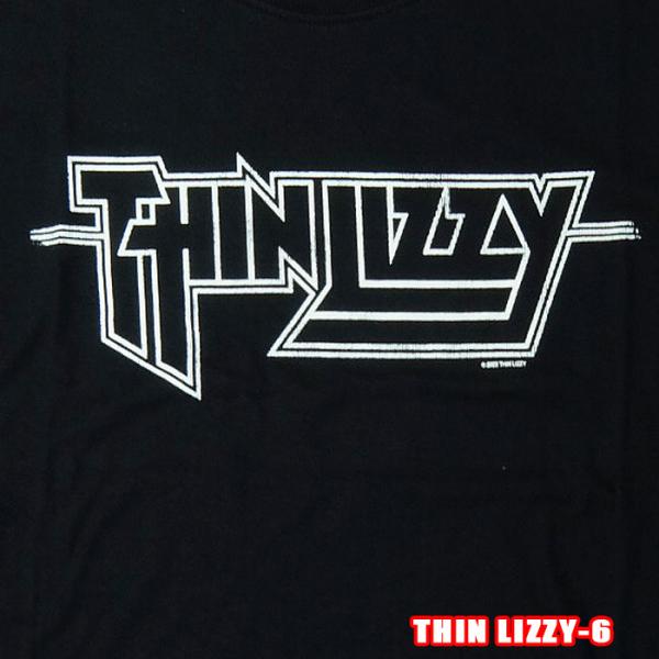 THIN LIZZY-6[シン・リジィ] LOGO OUTLINE ロックＴシャツ バンドTシャツ ...