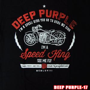 DEEP PURPLE-17[ディープパープル] Vintage Logo ROCK TEE ロックＴシャツ バンドTシャツ ROCK T バンT【RCP】 英国/米国のオフィシャルライセンス｜westwave