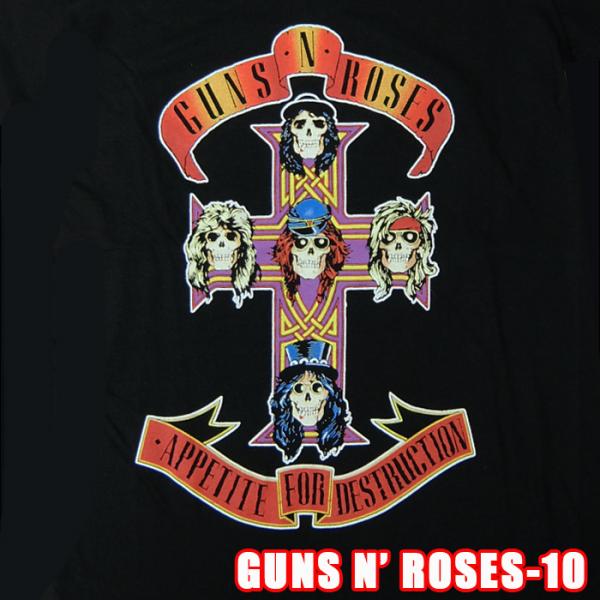 ROCK TEE GUNS'N' ROSES-10[ガンズ アンド ローゼス] APPETITE F...