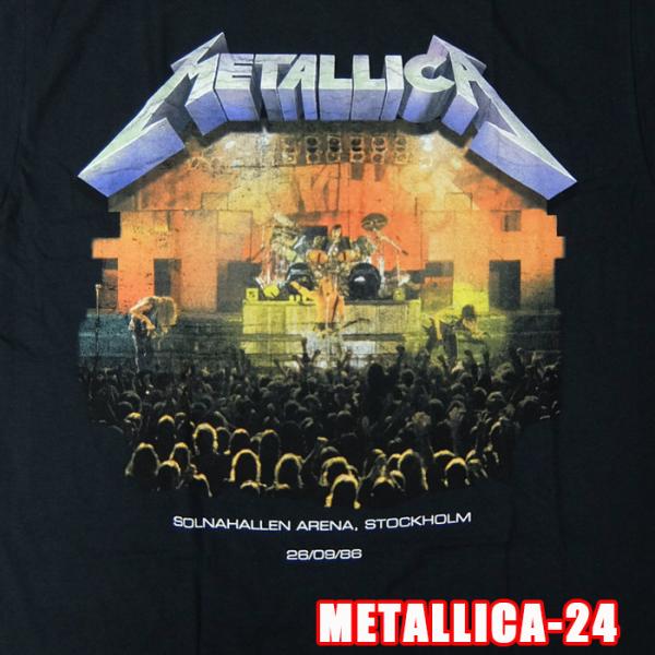 ROCK TEE METALLICA-24[メタリカ] STOCKHOLM 英国/米国のオフィシャル...