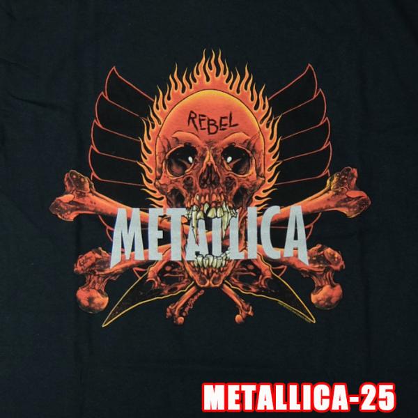 ROCK TEE METALLICA-25[メタリカ] REBEL ロックＴシャツ バンドTシャツ ...
