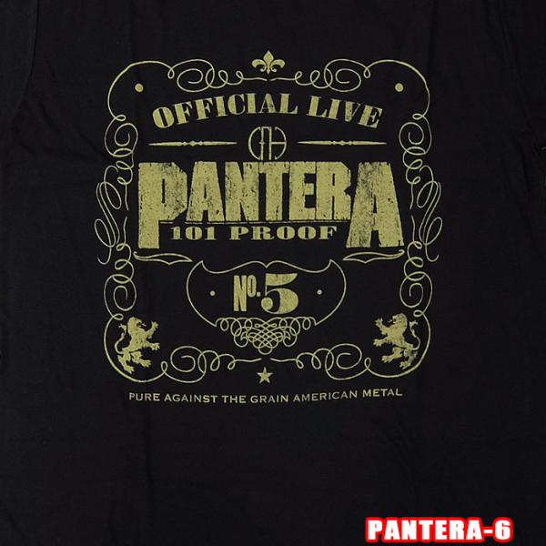 PANTERA-6[パンテラ] 101 PROOF ROCK TEE ロックＴシャツ バンドTシャツ...