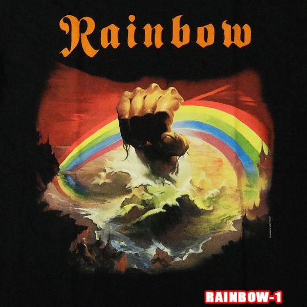 RAINBOW-1[レインボー] RISING ROCK TEE ロックＴシャツ/バンドTシャツ  ...