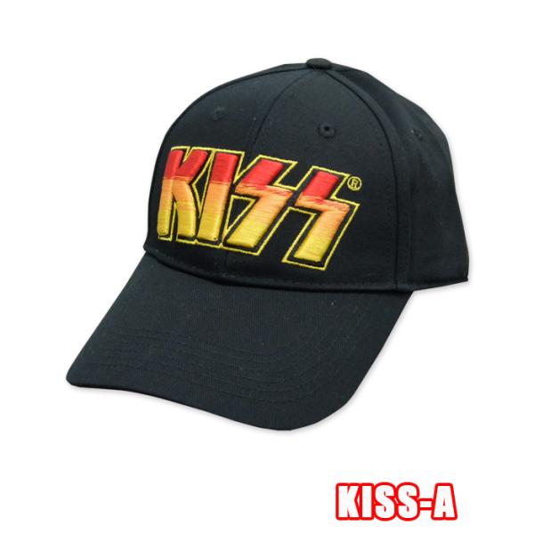 ROCK CAP KISS-CAP-A[キッス] CAP ロゴ ツイル キャップ　LOGO　帽子 ロ...