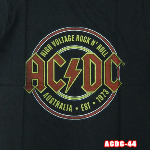 ROCK TEE ACDC-44[エーシーディーシー] EST.1973 ロックＴシャツ バンドTシ...