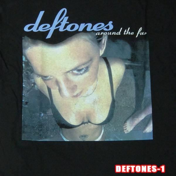 ROCK TEE DEFTONES-1 [デフトーンズ] AROUND THE FUR ロックＴシャ...