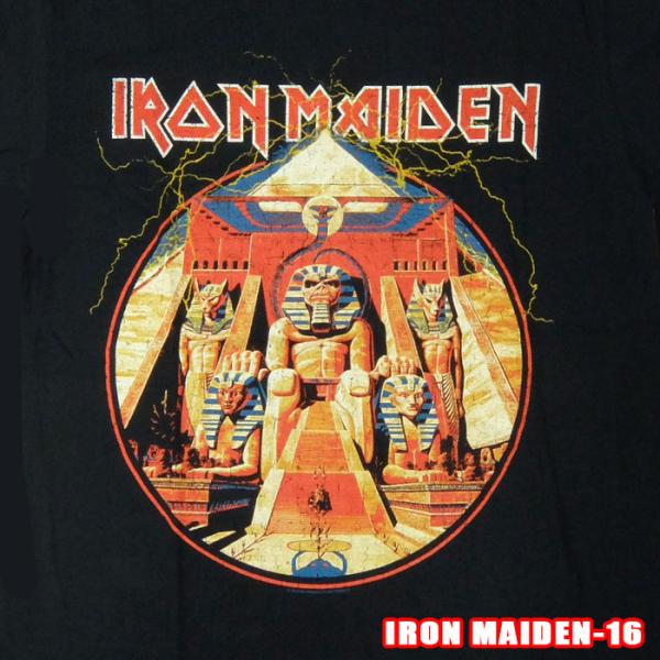 ROCK TEE IRON MAIDEN-16 [アイアンメイデン] POWER SLAVE LIG...
