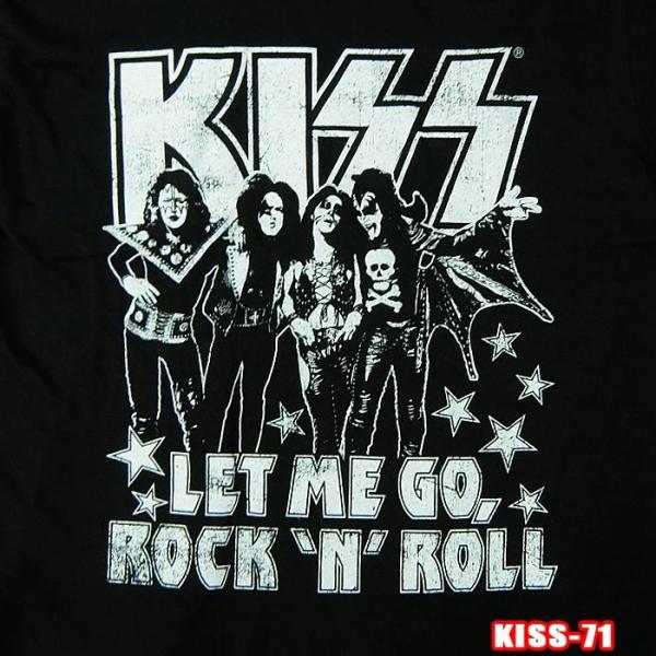 ROCK TEE KISS-71[キッス] Let Me Go ロックＴシャツ バンドTシャツ RO...