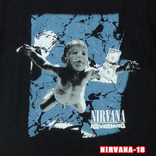 ROCK TEE NIRVANA-18 [ニルヴァーナ] NEVER MIND CRACKED ロッ...