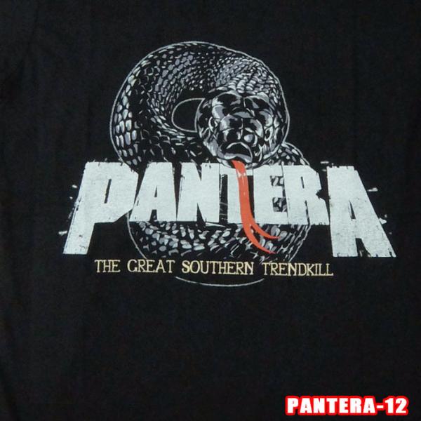 ROCK TEE PANTERA-12[パンテラ] SNAKE LOGO ロックＴシャツ バンドTシ...