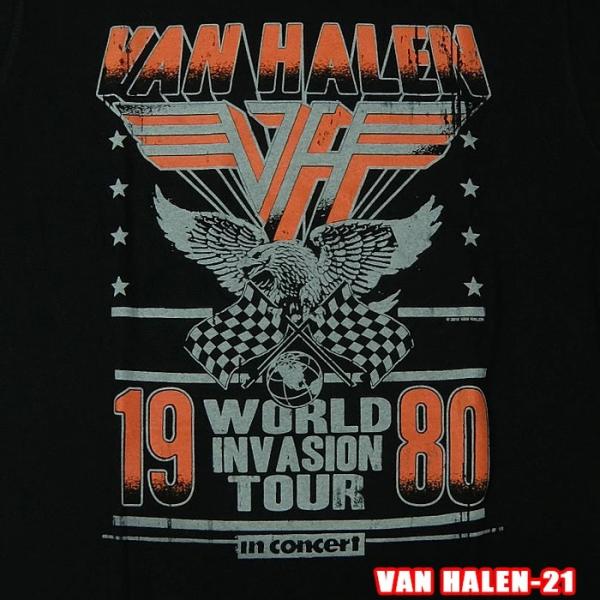 ROCK TEE VAN HALEN-21[ヴァンヘイレン] Invasion Tour '80 ロ...