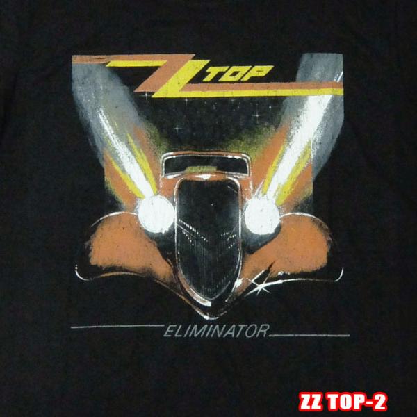 ROCK TEE ZZ TOP-2[ジージートップ] ELIMINATOR ロックＴシャツ バンドT...