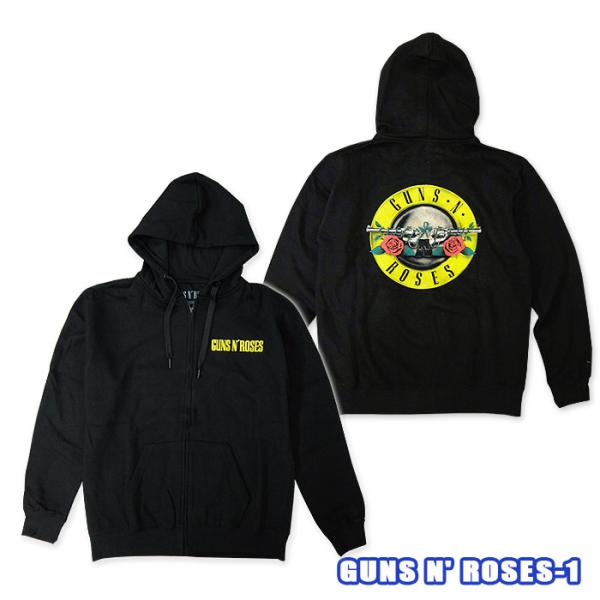 ROCK ZIP HOODY GUNS N'&amp; ROSES-1 Zip Hoody[ガンズアンドロー...