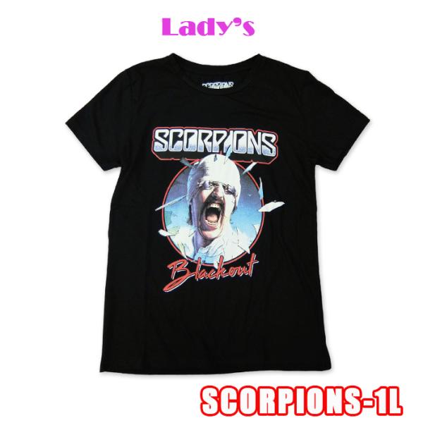 ROCK TEE Lady's SCORPIONS-1L スコーピオンズ レディス BLACK OU...