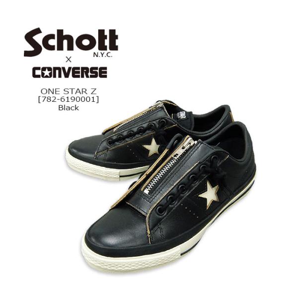 Schott(ショット) X CONVERSE LEATHER SHOES ONE STAR Z[7...