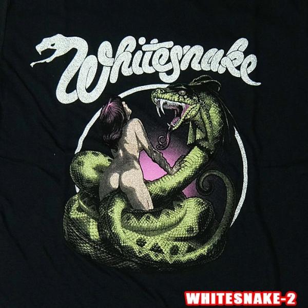 ROCK TEE WHITESNAKE-2[ホワイトスネイク] LOVE HUNTER ロックＴシャ...