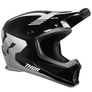 XLサイズ ヘルメット THOR 24 SECTOR2 CRAVE ブラック/ホワイト 日本専用設計［SG規格］［MFJ公認］オフロード 正規輸入品 WESTWOODMX