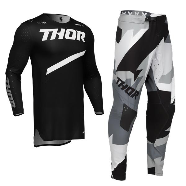 L/34インチ MXウエア 上下セット SPORT BRAVE ブラック ジャージ＆パンツ モトクロ...