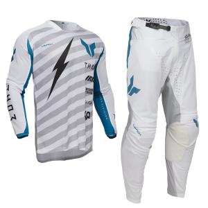 L/34インチ MXウエア 上下セット LEATT 23 5.5 レッド ジャージ