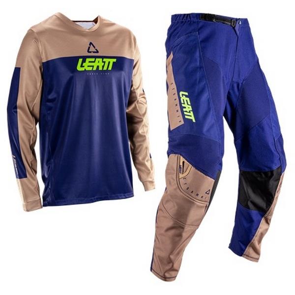 S/30インチ MXウエア 上下セット LEATT 3.5 Ride Kit ブラウン 正規品 WE...