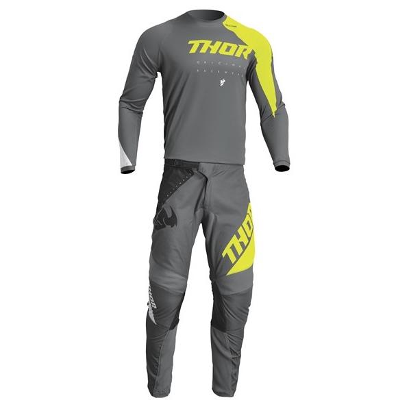 キッズ用 XL/28インチ MXウエア 上下セット THOR 23 SECTOR EDGE ダークグ...