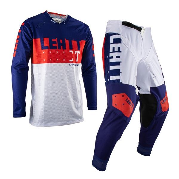 L/34インチ MXウエア 上下セット LEATT 23 4.5 ロイヤル ジャージ＆パンツ モトク...