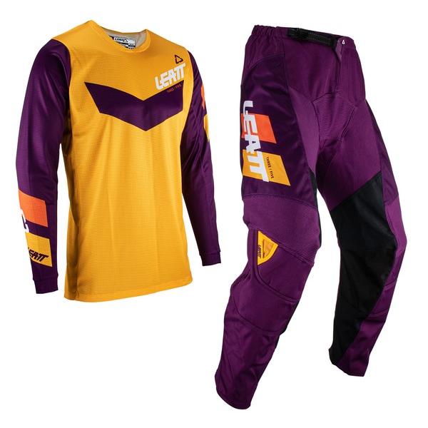 S/30インチ MXウエア 上下セット LEATT 23 3.5 RideKit インディゴ ジャー...
