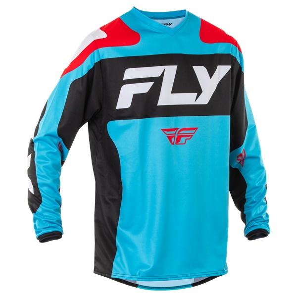 Mサイズ MXジャージ FLY F-16 シアン/ブラック/ホワイト モトクロス 正規輸入品 WES...