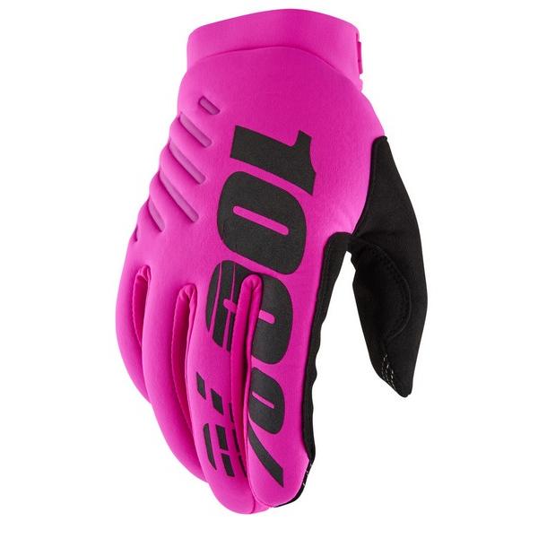 Lサイズ MX冬用グローブ 100％ 22fa BRISKER COLDWEATHER ネオンピンク...