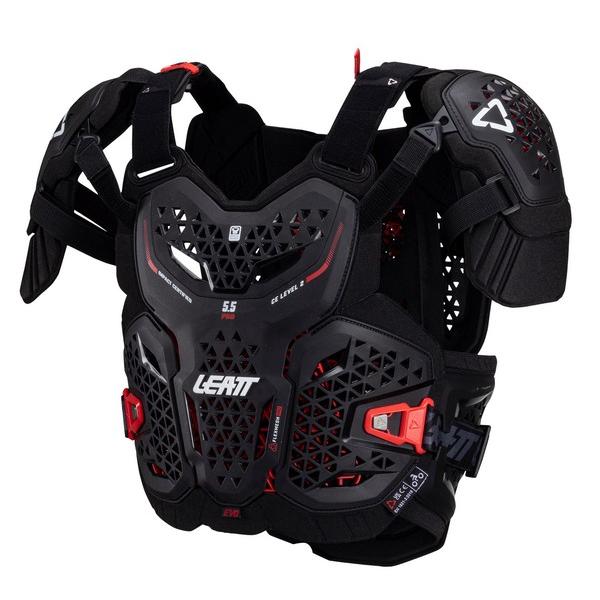 S/Mサイズ プロテクター LEATT 5.5 PRO EVO チェスト ブラック (ネックブレース...