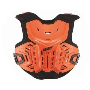 キッズ チェストプロテクター LEATT 22  2.5チェスト オレンジ/ブラック（ネックブレース...