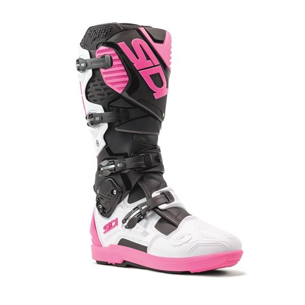 10/44(27.5〜28cm) MXブーツ SIDI CROSSFIRE3 SRS ブラック/ホワ...