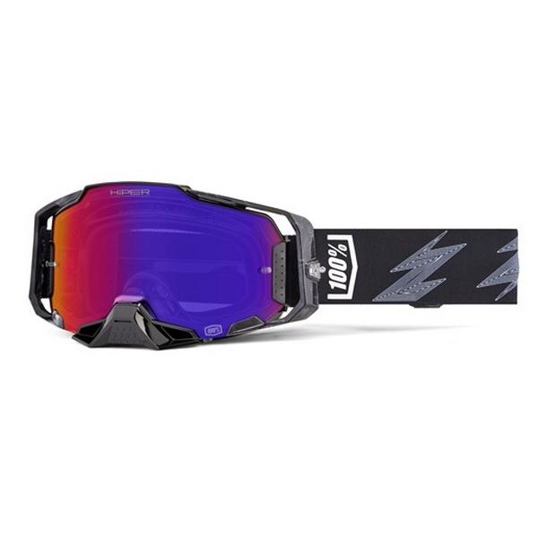 MXゴーグル 100% ARMEGA HiPER Crebshaw パープルミラーレンズ 正規品 2...