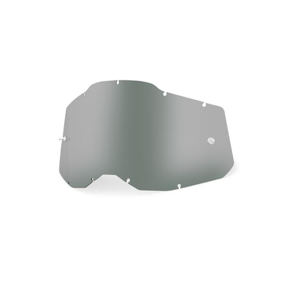 ゴーグル用交換シングルレンズ 100% スモーク アンチフォグ RACECRAFT2 /ACCURI...