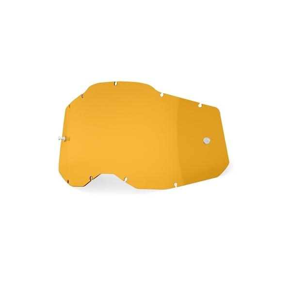 ゴーグル用交換シングルレンズ 100% パーシモン アンチフォグ RACECRAFT2 /ACCUR...