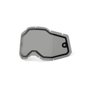 ゴーグル用交換レンズ 100%　Wレンズ　スモーク　RACECRAFT2
