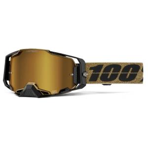 MXゴーグル 100% ARMEGA HiPER Tetsumi ブラックミラーレンズ 正規品