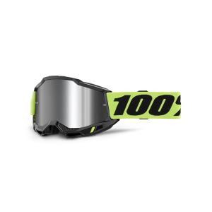 MXゴーグル 100% ARMATIC ブラック シルバーフラッシュミラーレンズ