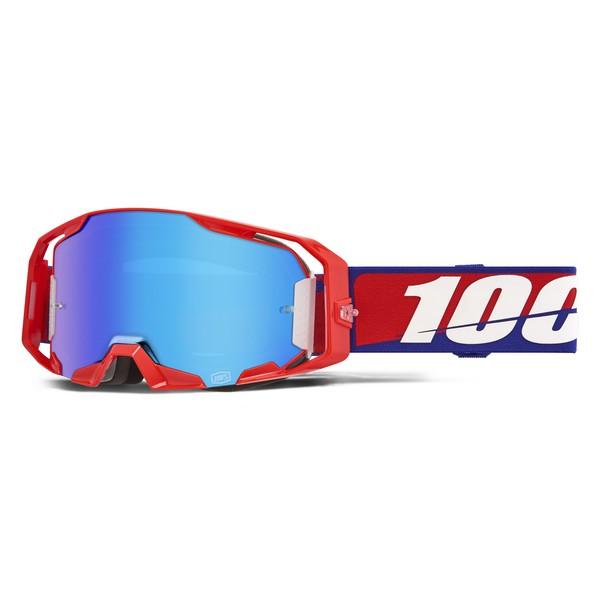 MXゴーグル 100% ARMATIC Best ブルーミラーレンズ モトクロス 正規輸入品 WES...