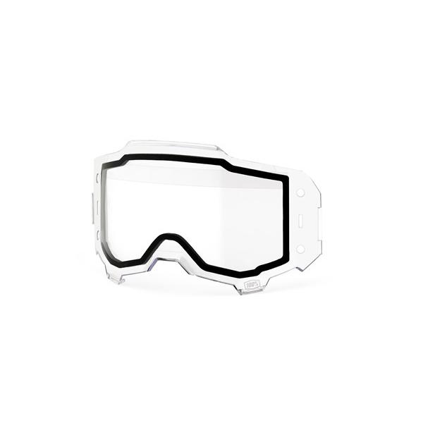 100% ロールオフパーツ ARMEGA FORECAST ダブルレンズ クリア アンチフォグレンズ...