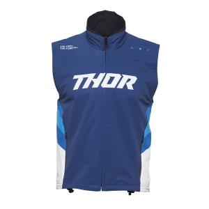 Lサイズ ウォームアップベスト THOR 22/23 ネイビー/ホワイト エンデューロ モトクロス 正規輸入品 WESTWOODMX｜westwoodmx